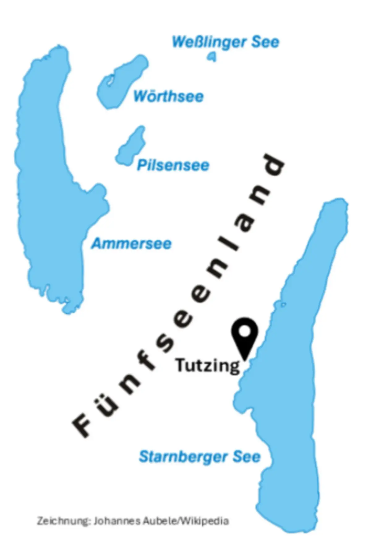 Reisekarte Fünf Seen Tour im Starnberger Land